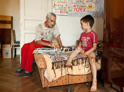 Chess with grandson