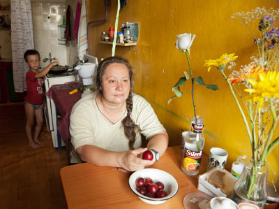 Mother Holding Plum